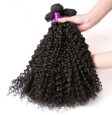Brazilian Virgin Human Hair Kinky Curly Brazil Real Wig Hair Curtain - Image 3