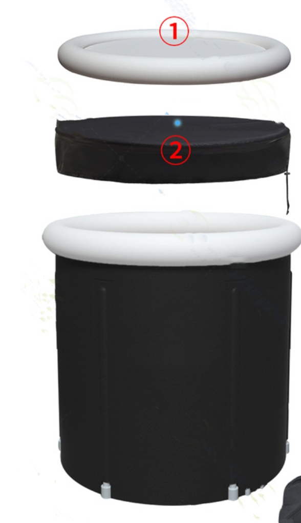 Portable Ice Baths Inflatable Air Ring PVC Bath Bath Household Bath Tub Holder Foldable Bath Tub For Recovery Therapy Outdoor - Image 5